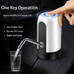 HiPiCok Water Bottle Pump USB Charging Automatic Electric Water Dispenser Pump