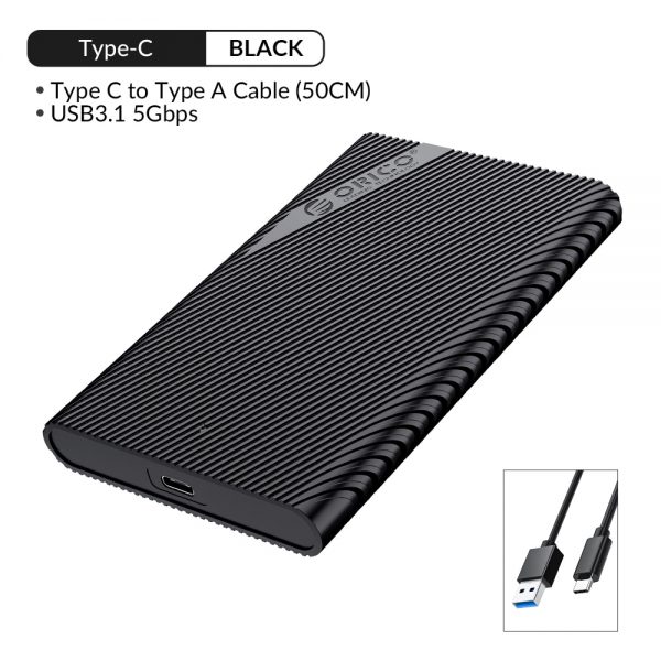 ORICO 2.5 Inch HDD Case SATA 3.0 to USB 3.0 5 Gbps 4TB HDD SSD Enclosure Support UASP