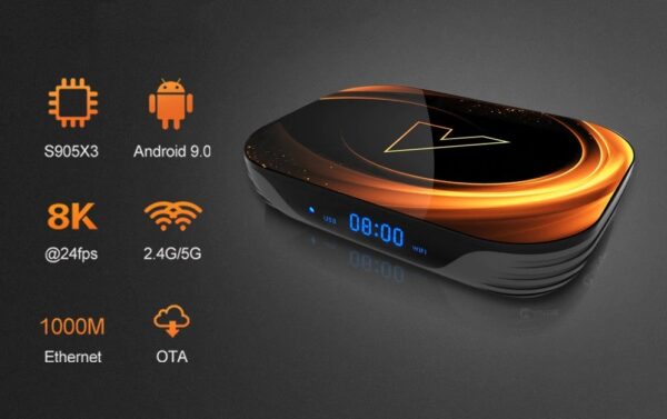 Fire Storm Design Android TV Box