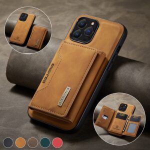 2 In 1 Detachable Magnetic Leather iPhone Case