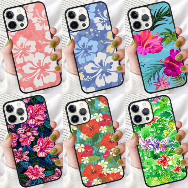 Tropical aloha Hibiscus Pattern Phone Case