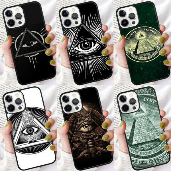 Illuminati Eye Occult Pyramid Phone Case