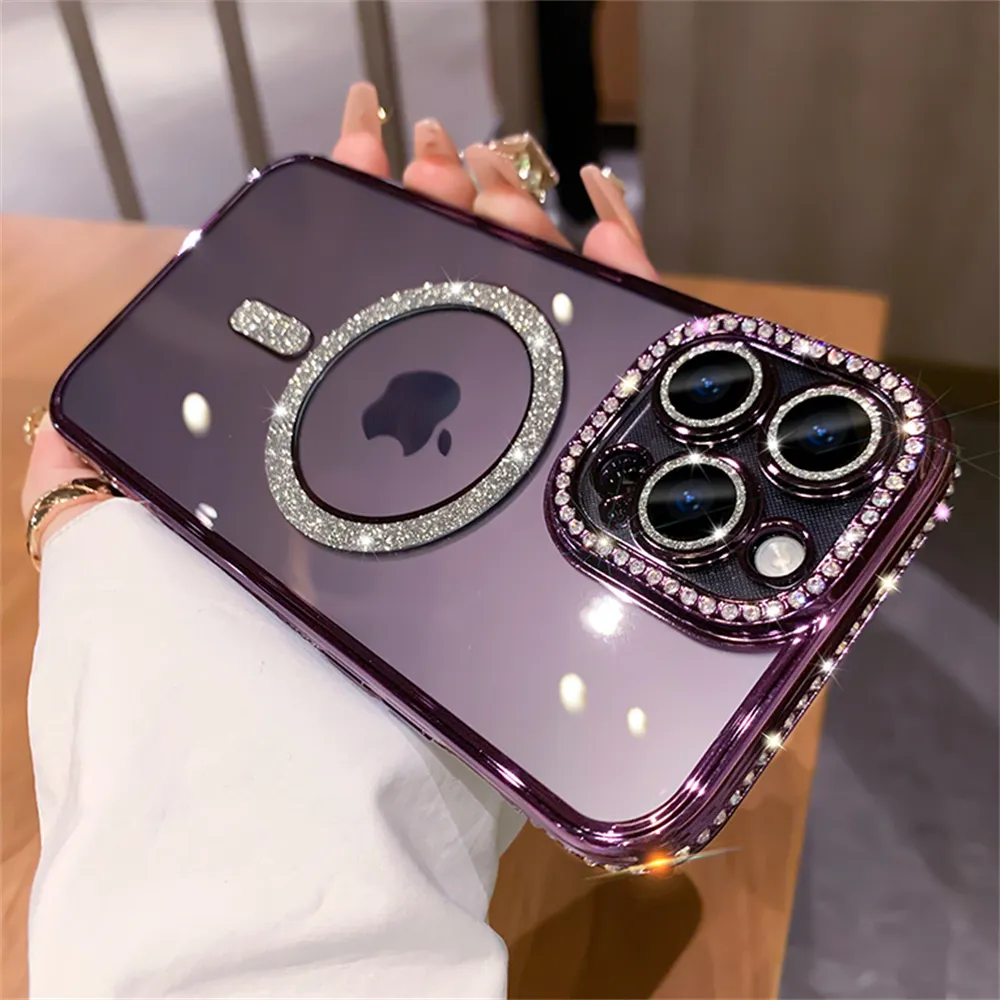 Luxury Diamond Glitter Magnetic iPhone Case
