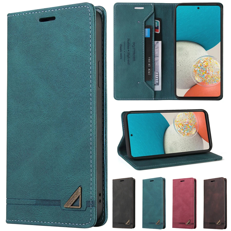 Anti-theft Leather Wallet pack B Samsung Case