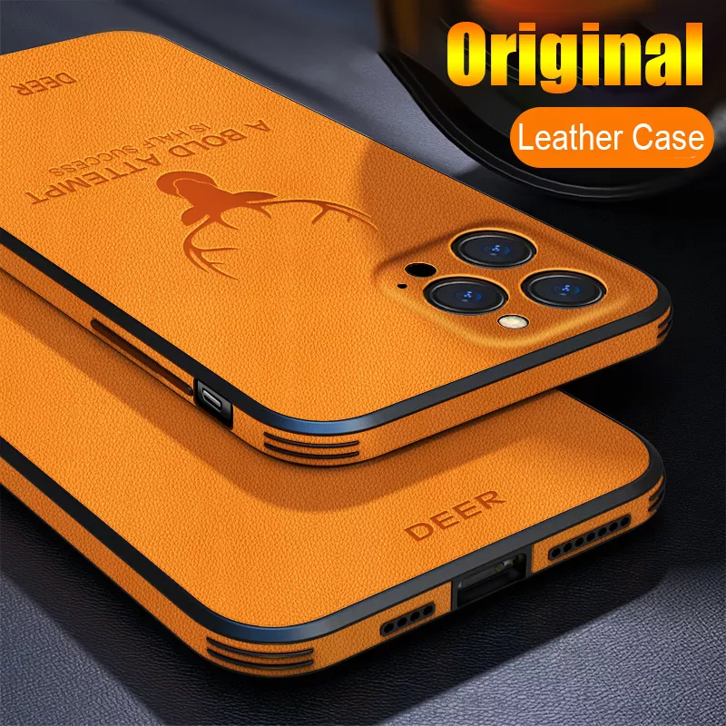 Luxury Business Leather Bumper iPhone Case