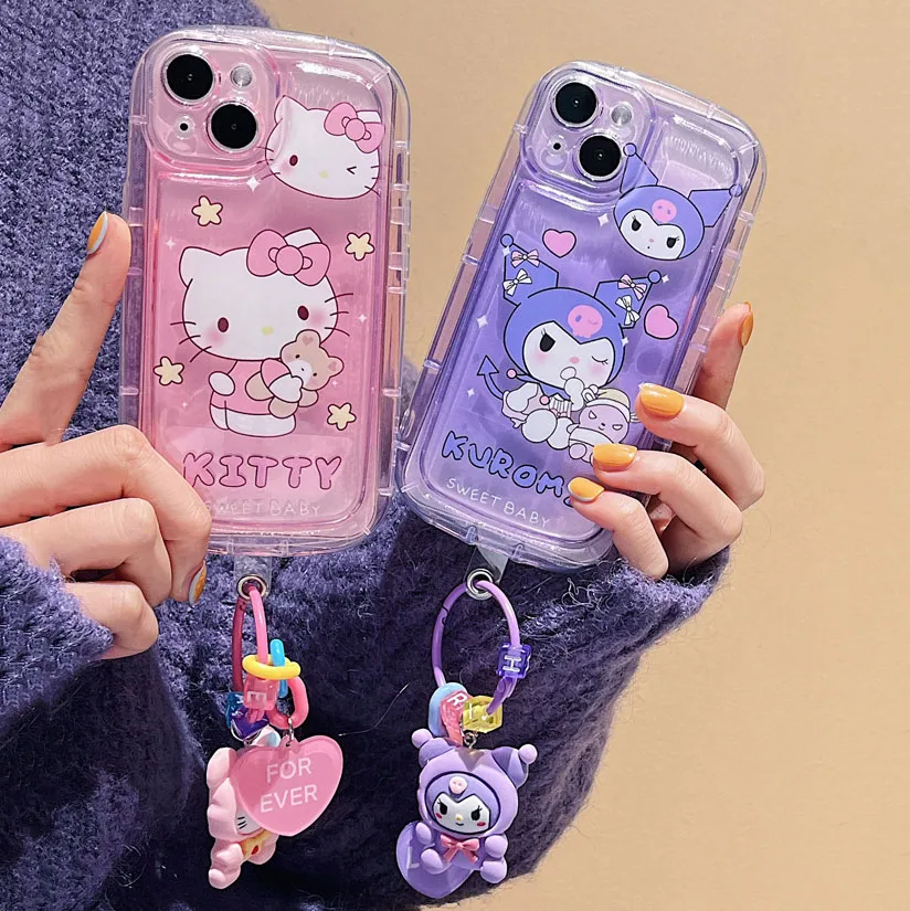 3D Kuromi Sanrio kitty Melody iPhone Case